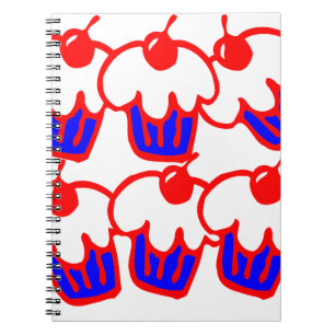 Caderno Espiral cupcake bonito