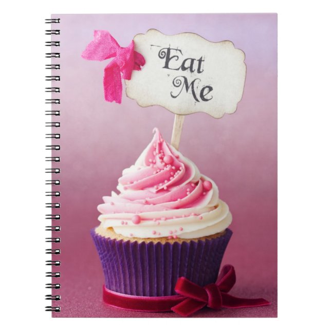 Caderno Espiral Cupcake - coma-me (Frente)