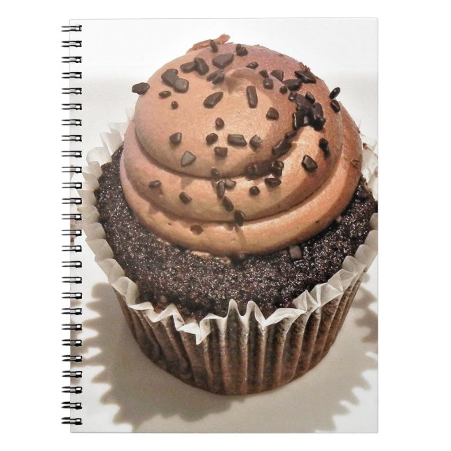 Caderno Espiral Cupcake de chocolate (Frente)