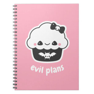 Caderno Espiral Cupcake de Planos de Mau com Traço