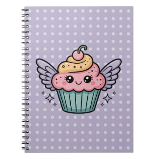 Caderno Espiral Cupcake Kawaii