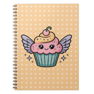 Caderno Espiral Cupcake Kawaii
