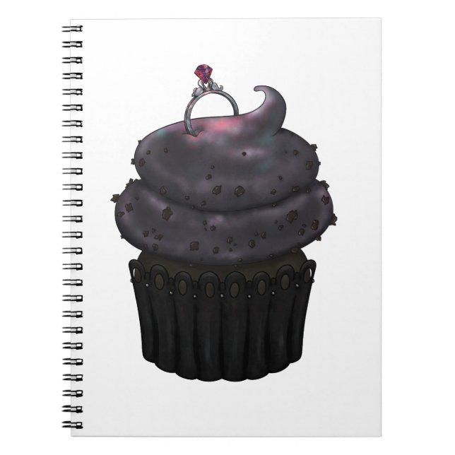 Caderno Espiral Cupcake Noivado doce (Frente)