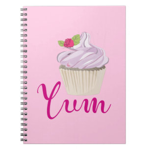 Caderno Espiral Cupcake Rosa Yum!