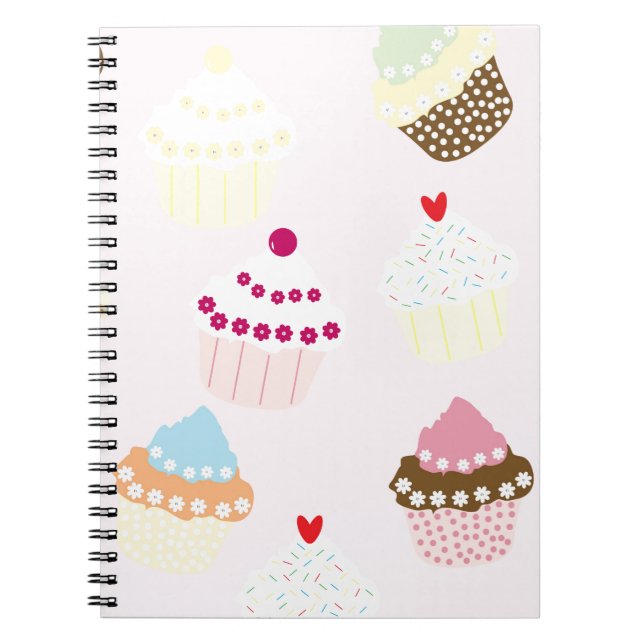 Caderno Espiral Cupcakes (Frente)