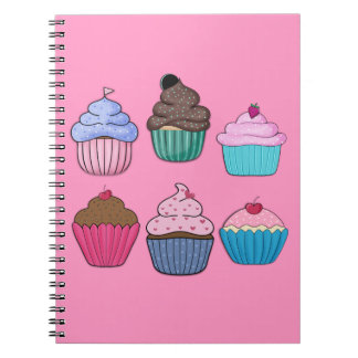 Caderno Espiral Cupcakes bonito