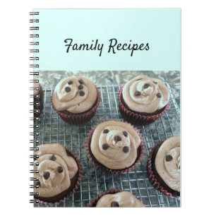 Caderno Espiral Cupcakes de Chocolate Receitas da Família