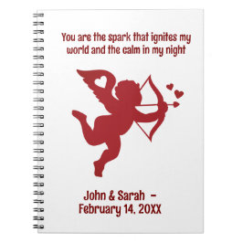 Caderno Espiral CUPID You are the spark that ignites my world and