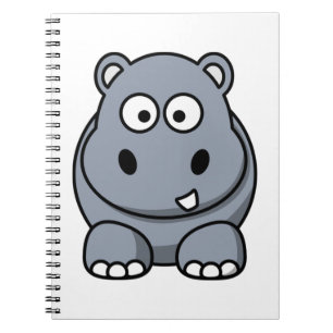 Caderno Espiral Curioso Hippo