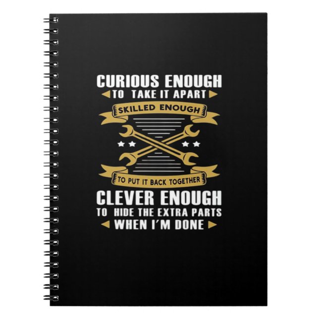 Caderno Espiral Curioso O Suficiente Para Tirar A Habilidade - La  (Frente)