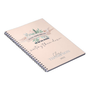 Caderno Espiral Curioso Viver Seu Sonho Citar Memórias Mantenha-Se