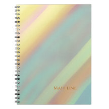 Custom Name Blue Green Coastal Beach 