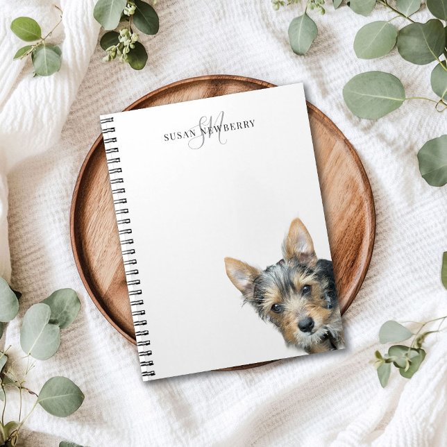 Caderno Espiral Custom Pet Personalized Monogram (Criador carregado)