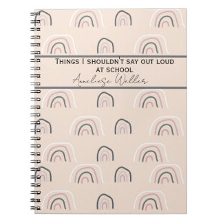 Caderno Espiral Custom Things I Shouldn’t Say Out Loud at School