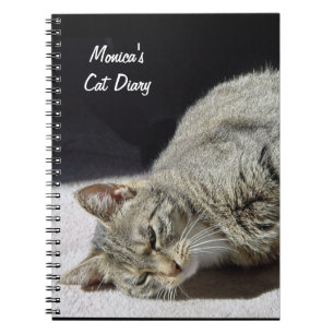 Caderno Espiral Customizable Cat Diary