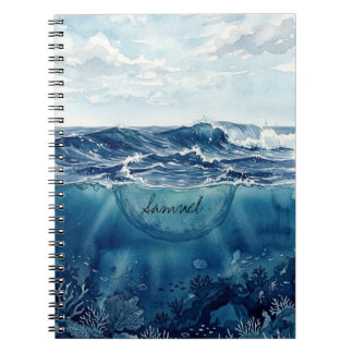 Caderno Espiral Customizable Ocean