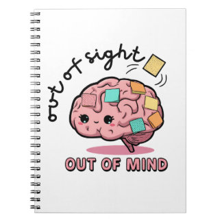 Caderno Espiral Cute ADHD Brain Notebook