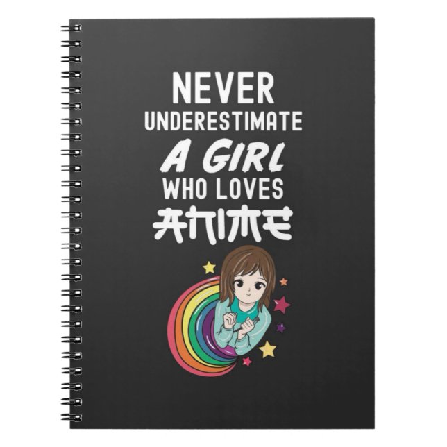 Caderno Espiral Cute Anime Gifts For Baby Girls For Kids Kawaii  (Frente)