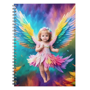 Caderno Espiral Cute Baby Angel Wings Art-38424