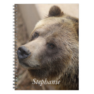 Caderno Espiral Cute Bear Face
