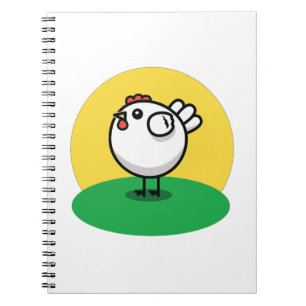Caderno Espiral Cute Chicken