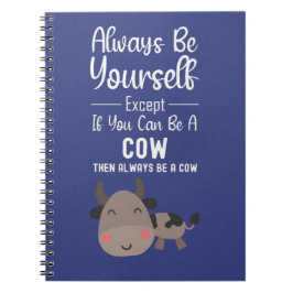 Caderno Espiral Cute Cow Lover Gifts Funny Farmer Farm Animal