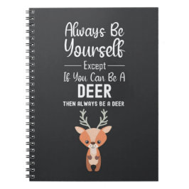 Caderno Espiral Cute Deer Lover Gifts Animals Wildlife Funny Humor