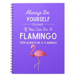 Caderno Espiral Cute Flamingo Gifts Bird Humor Humorous Funny