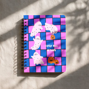 Caderno Espiral Cute Ghost & jack o lantern Halloween
