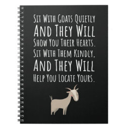 Caderno Espiral Cute Goat Farmer Gifts Animal Farming Pet Owner