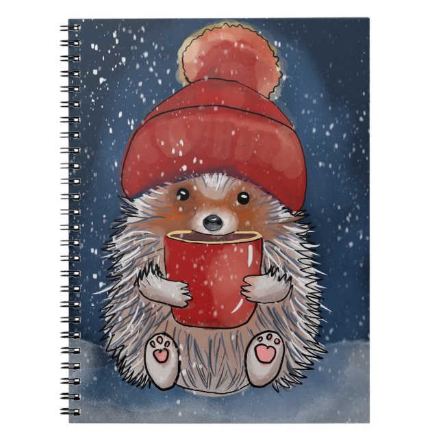 Caderno Espiral Cute Hedgehog (Frente)