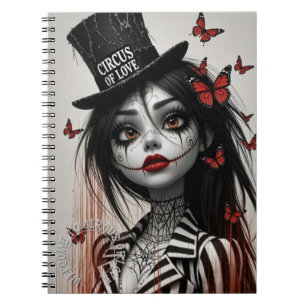 Caderno Espiral Cute Horror Girl – Dia dos Namorad