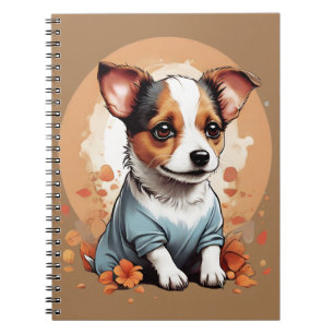 Caderno Espiral Cute Jack Russell Puppy