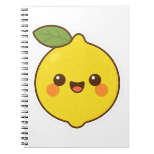 Caderno Espiral Cute Kawaii Lemon
