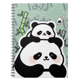 Caderno Espiral Cute Kawaii Panda Notebook