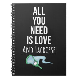 Caderno Espiral Cute Lacrosse Gifts Merch Awesome Team Players