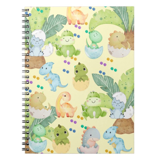 Caderno Espiral Cute Little Dino (Frente)