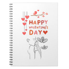 Caderno Espiral Cute Love Couple