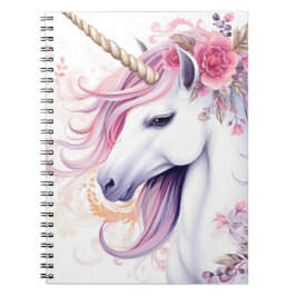 Caderno Espiral Cute Magical Unicorn