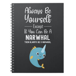 Caderno Espiral Cute Narwhal Lover Gifts Animal Ocean Life Whale