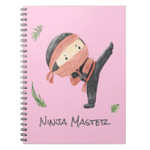 Cute Ninja Warrior - Kids Nome Personalizado