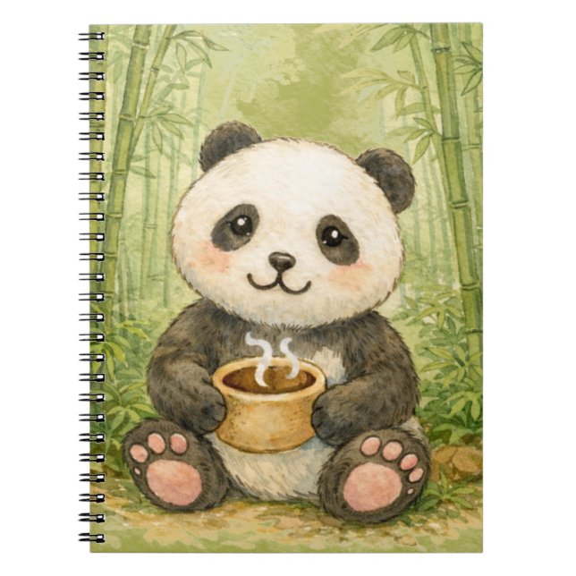 Caderno Espiral Cute panda (Frente)