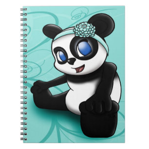 Caderno Espiral Cute Panda