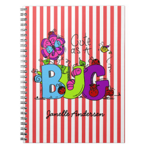 Caderno Espiral Cute personalizado como Diário Inseto