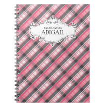 Cute Personalized Spiral Bound Notebooks