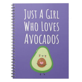 Caderno Espiral Cute Pink Avocado Gifts For Baby Girls Fruit Her