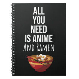 Caderno Espiral Cute Ramen Anime Gifts Otaku Food Japan Kaiwaii
