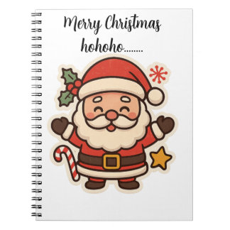 Caderno Espiral Cute Santa diary