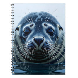 Caderno Espiral Cute Seal Close up