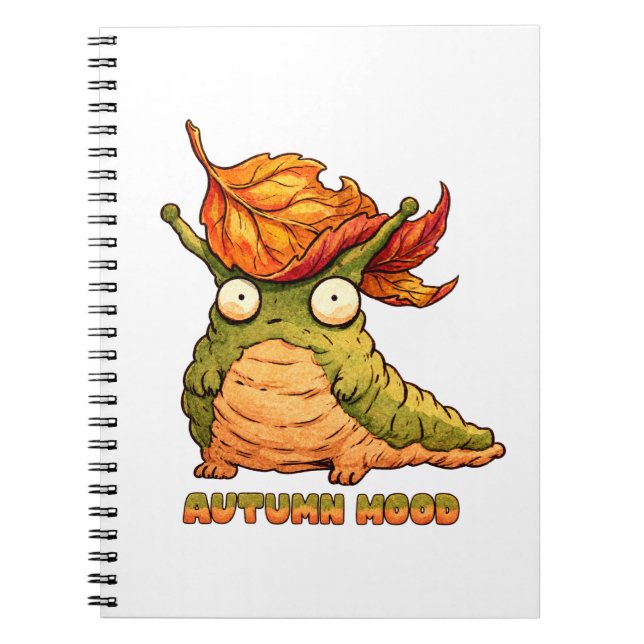 Caderno Espiral Cute Suéter de Humor de Outono  (Frente)